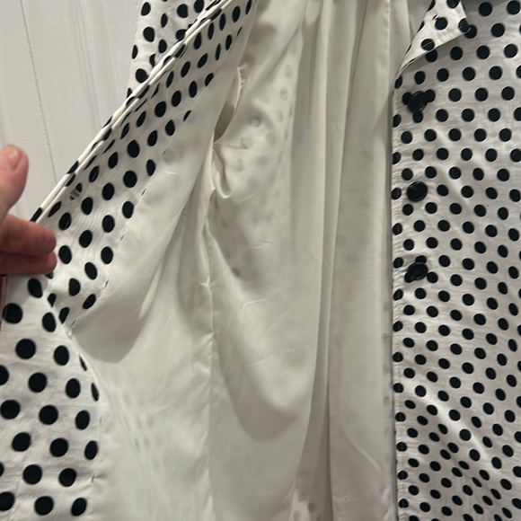 Vintage Chicos polka dot swing coat- Never worn! Pleat stitch still in tack - Picture 3 of 8